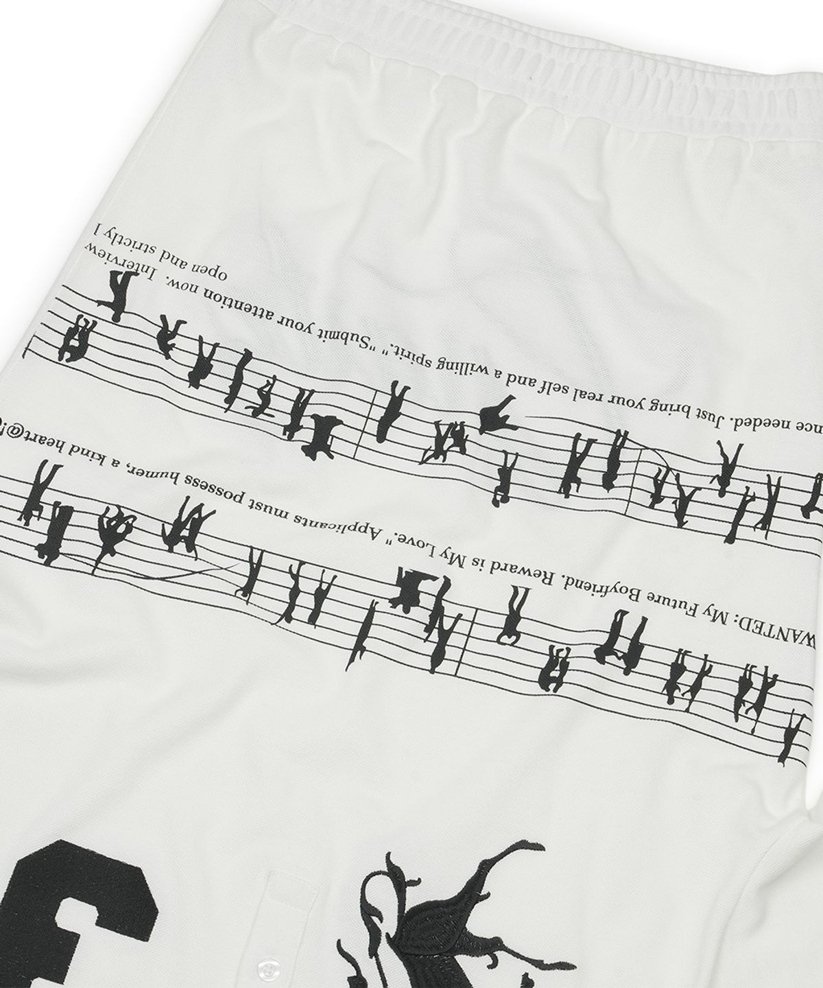 그레일즈(GRAILZ) UPSIDE DOWN PK T-SHIRT SKIRT [WHITE]