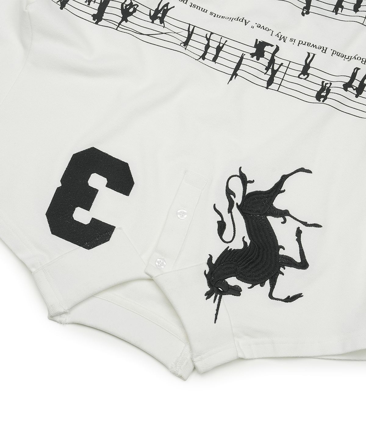 그레일즈(GRAILZ) UPSIDE DOWN PK T-SHIRT SKIRT [WHITE]