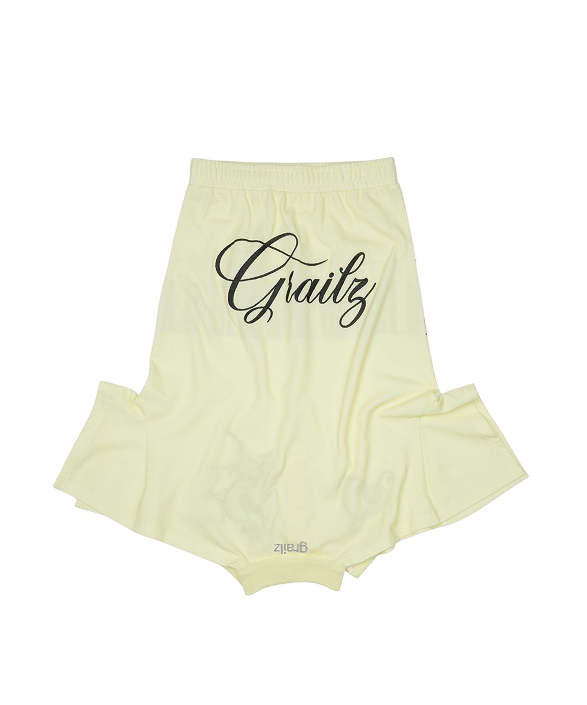 그레일즈(GRAILZ) UPSIDE DOWN PK T-SHIRT SKIRT [YELLOW]
