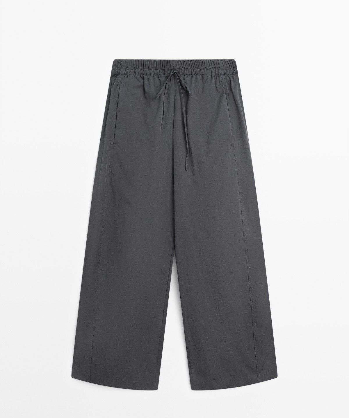 마시모두띠(MASSIMO DUTTI) 크롭 테크니컬 배럴 팬츠