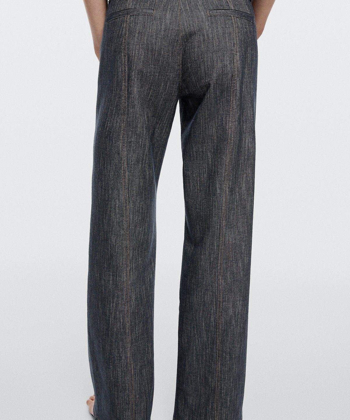 마시모두띠(MASSIMO DUTTI) 데님 이펙트 와이드 레그 팬츠