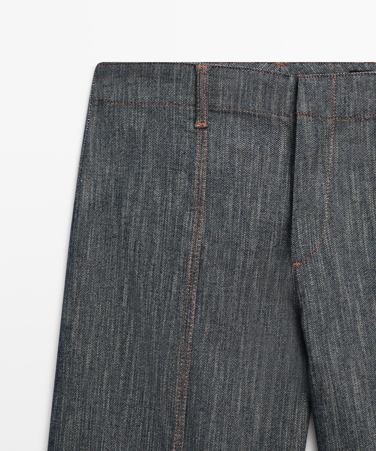 마시모두띠(MASSIMO DUTTI) 데님 이펙트 와이드 레그 팬츠