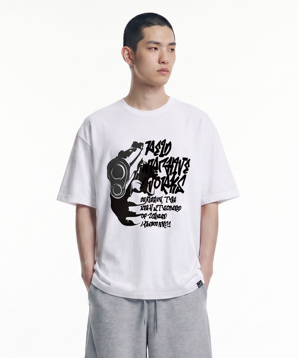 페이드(PEID) PD 불렛 반팔티 화이트