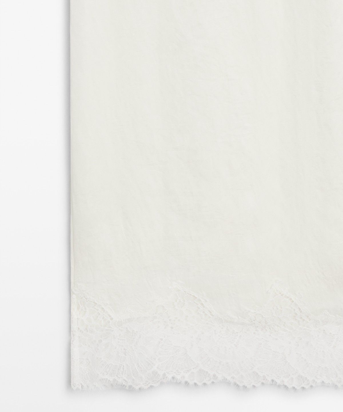 마시모두띠(MASSIMO DUTTI) 플루이드 미디 스커트에 레이스 디테일