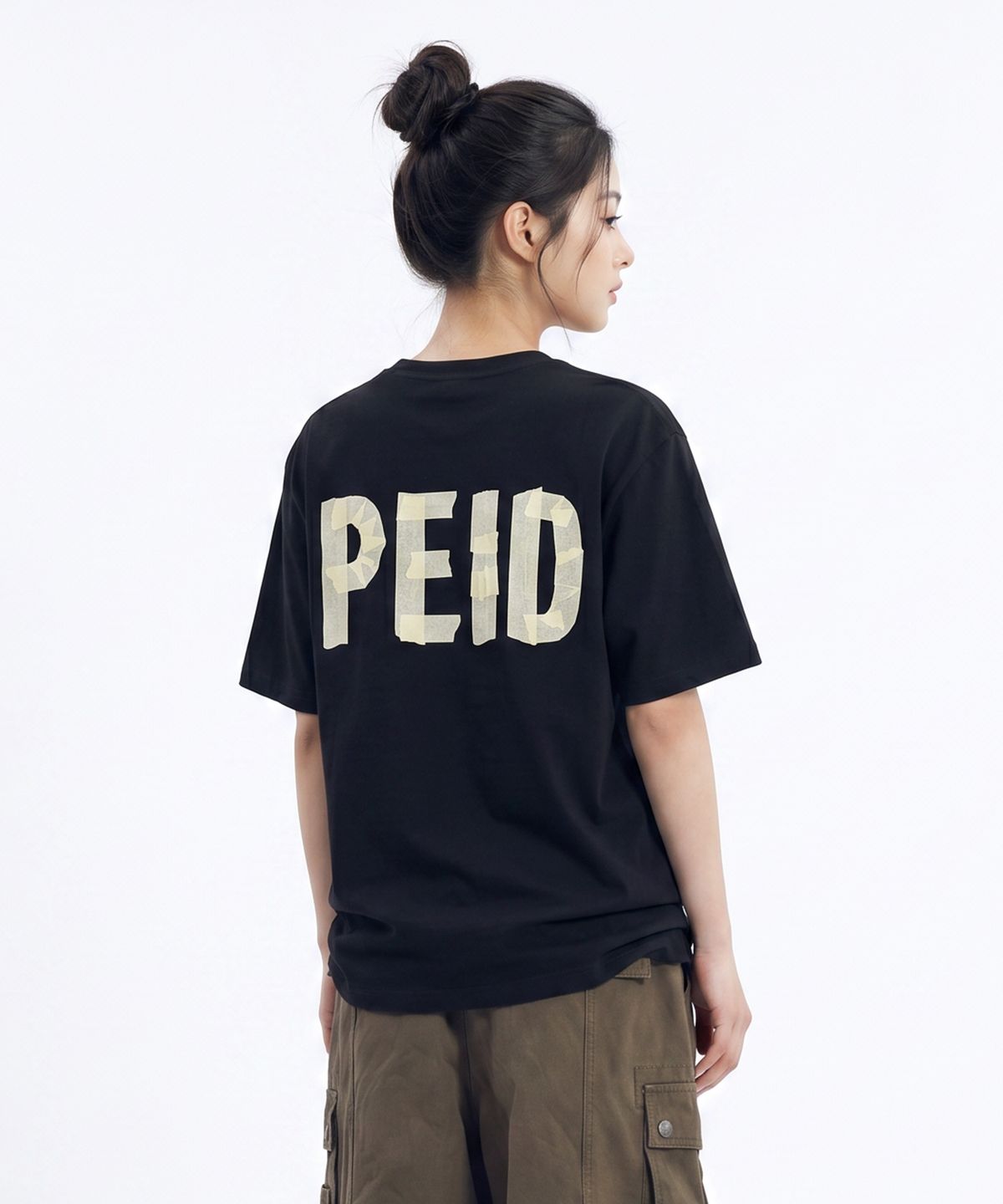 페이드(PEID) PD 테이프 반팔티 블랙
