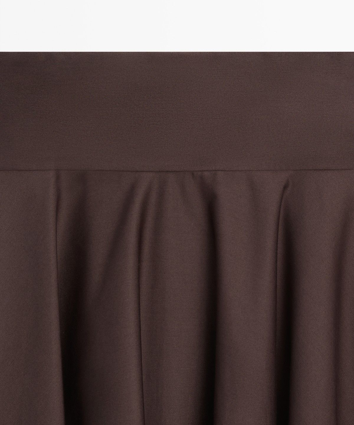 마시모두띠(MASSIMO DUTTI) 요크 디테일 플라운스 미디 스커트