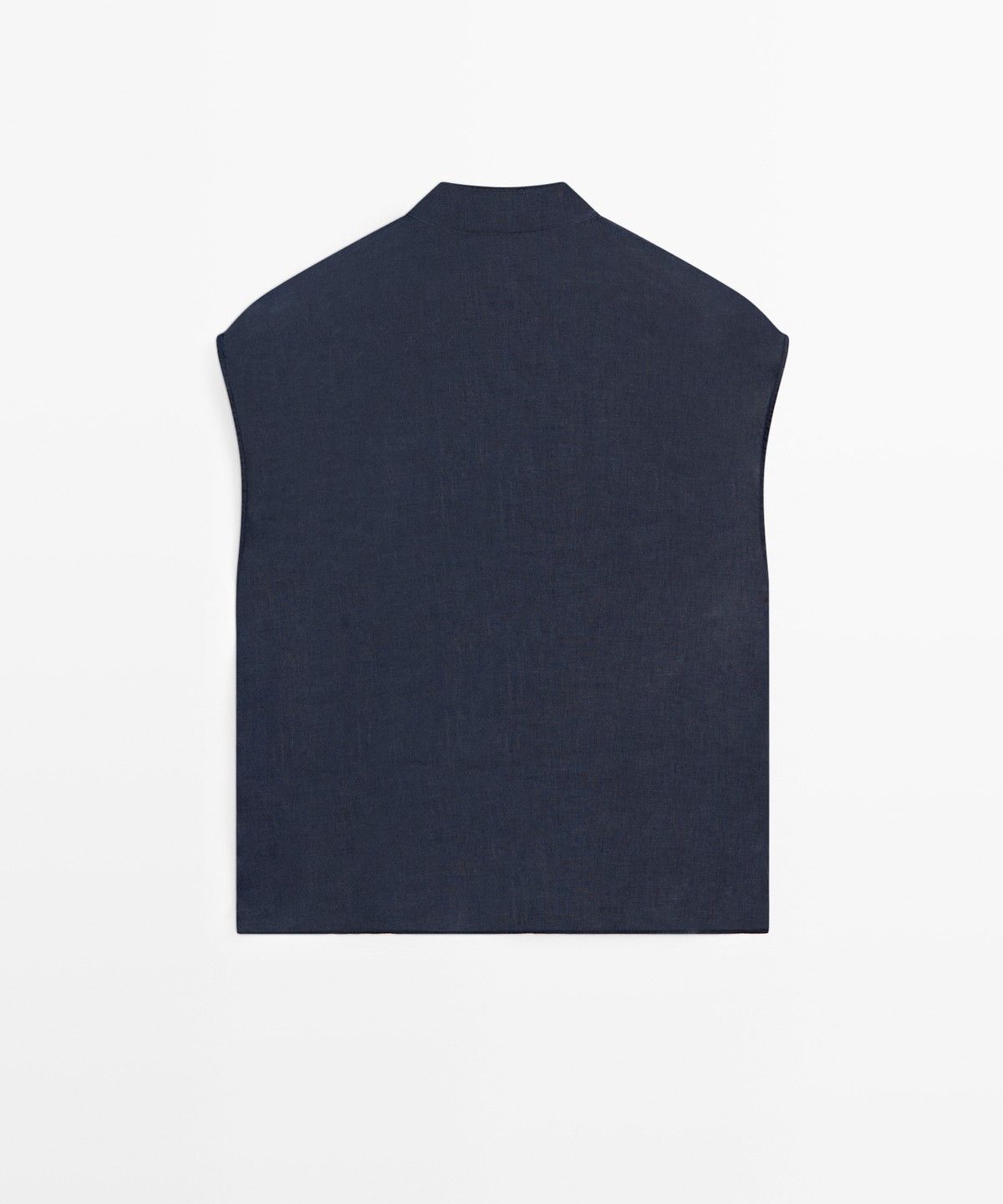마시모두띠(MASSIMO DUTTI) 버튼 디테일 100% 린넨 플루이드 셔츠
