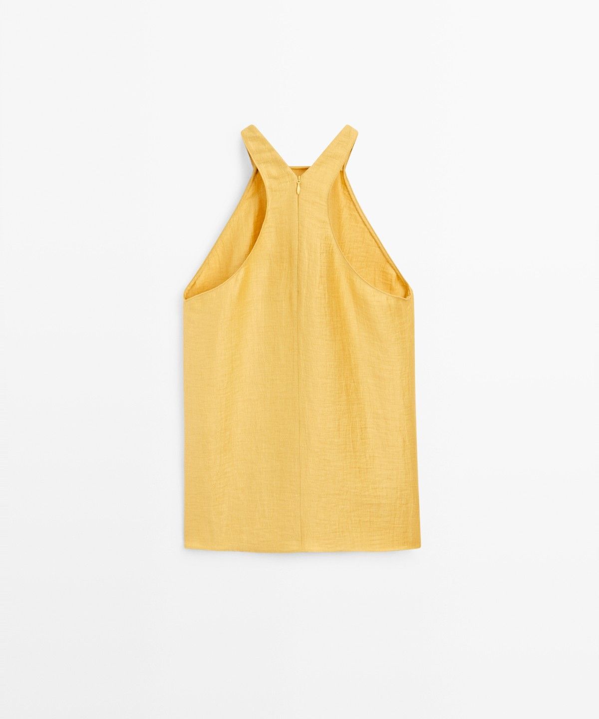 마시모두띠(MASSIMO DUTTI) 린넨 블렌드 홀터넥 탑