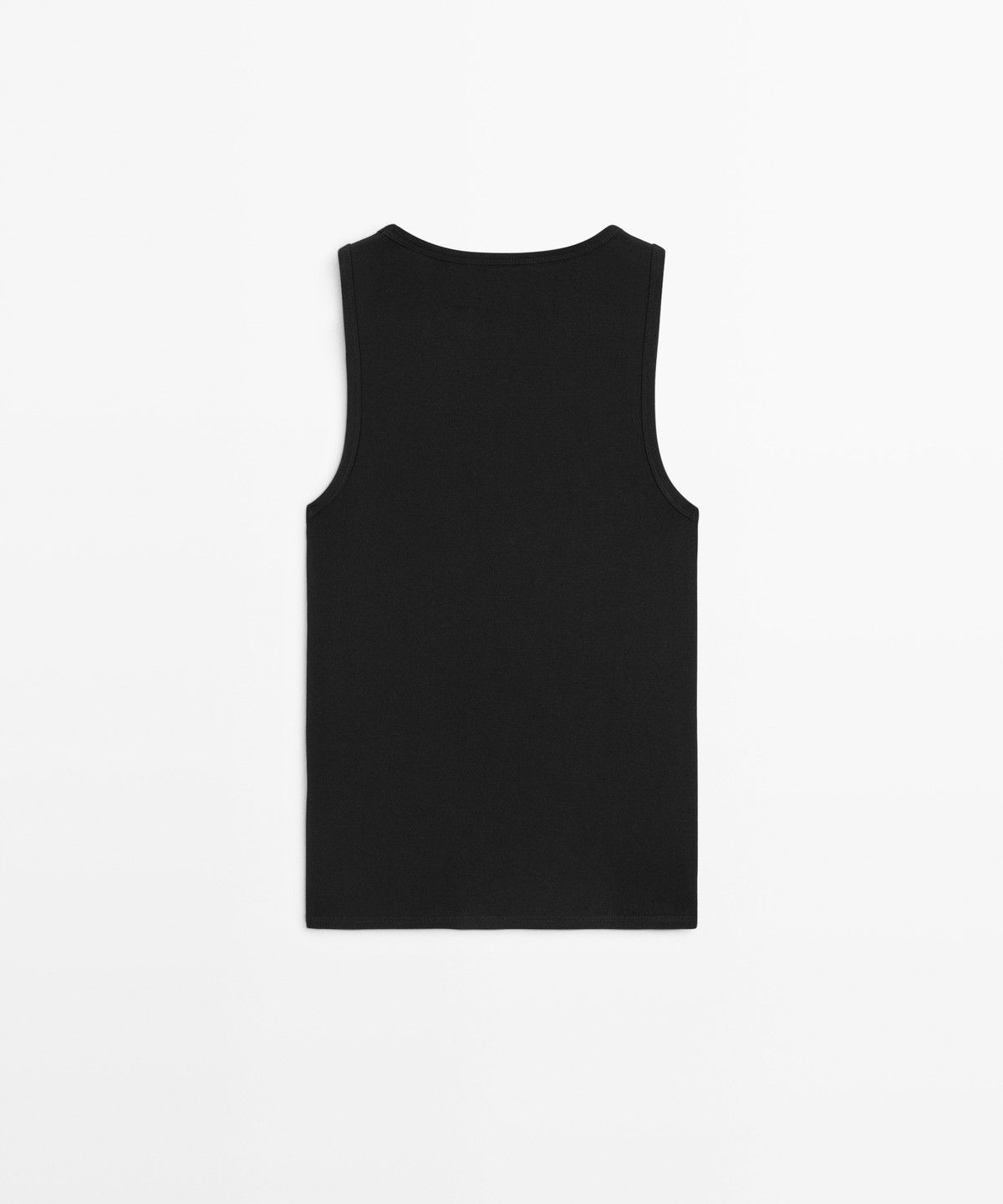 마시모두띠(MASSIMO DUTTI) 코튼 스퀘어넥 탑