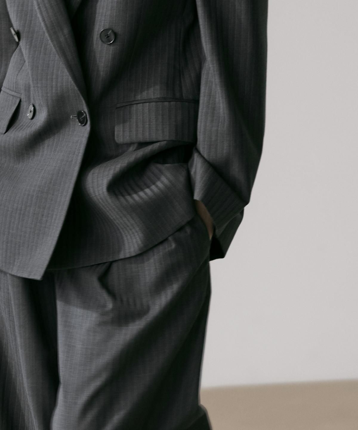 마시모두띠(MASSIMO DUTTI) Pinstripe cool wool blend suit blazer