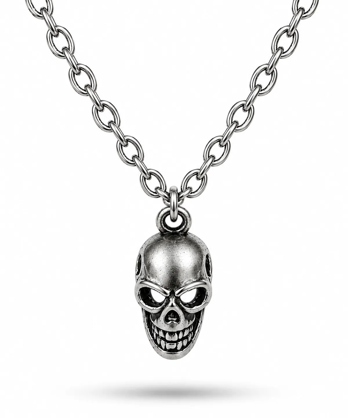 마크-4(MARK-4) SMALL SKULL NECKLACE