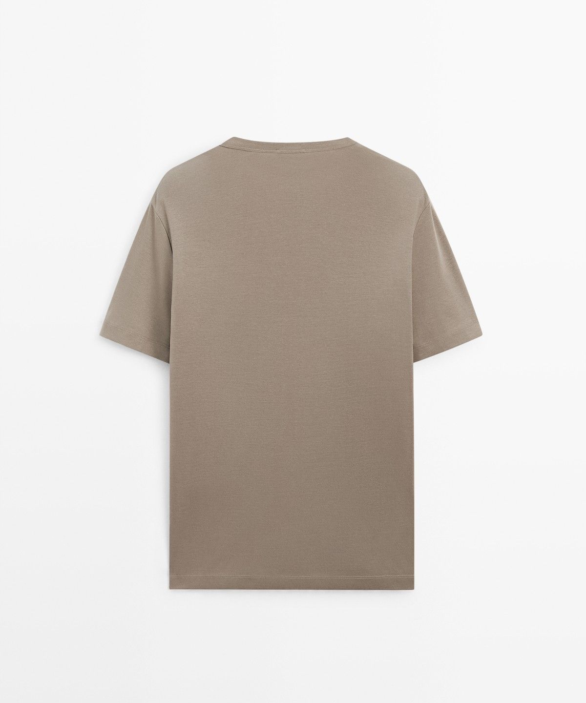 마시모두띠(MASSIMO DUTTI) 100% 코튼 헨리넥 티셔츠