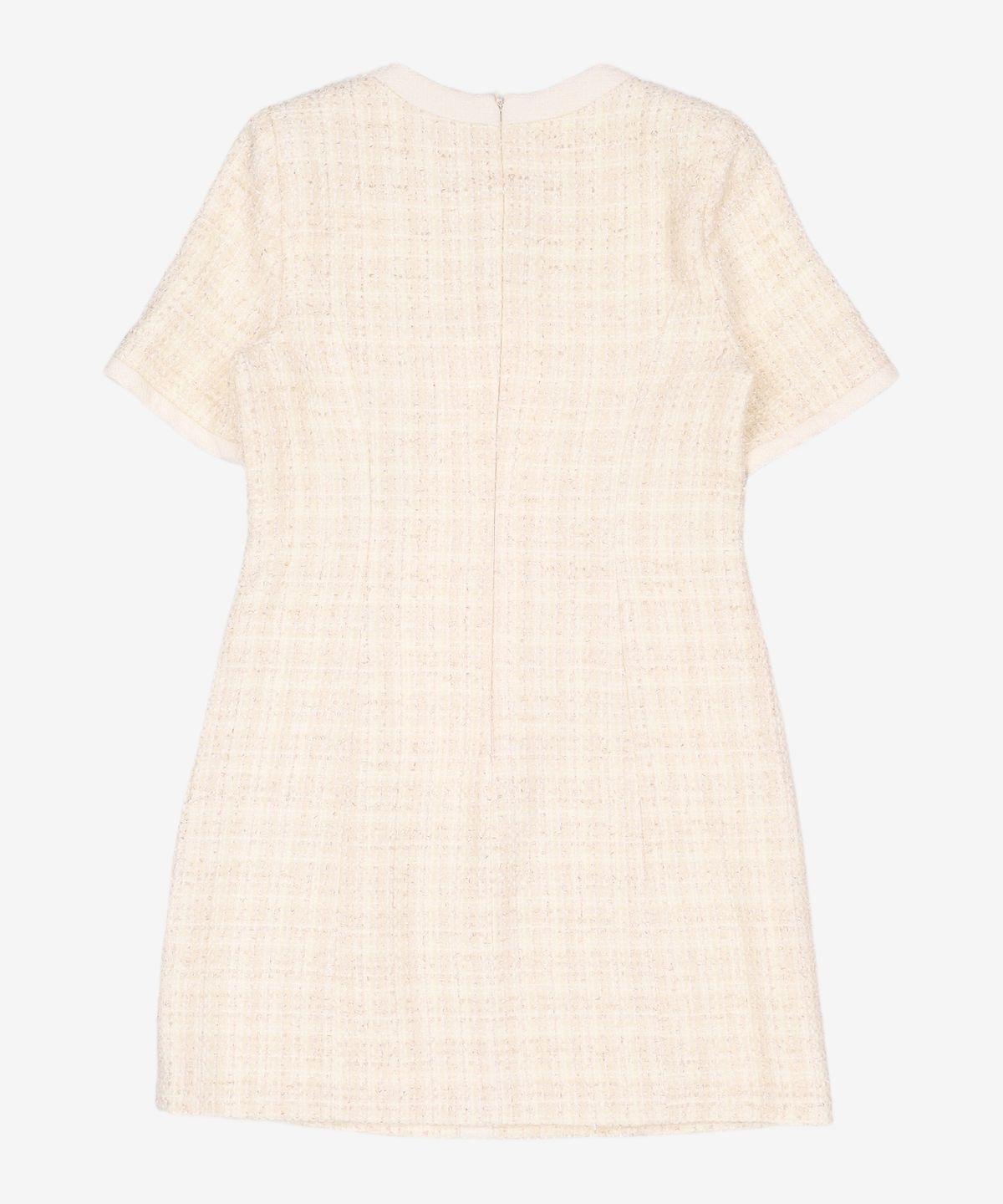 룩캐스트(LOOKAST) 아이보리 에이미 트위드 드레스 / IVORY AMY TWEED DRESS M