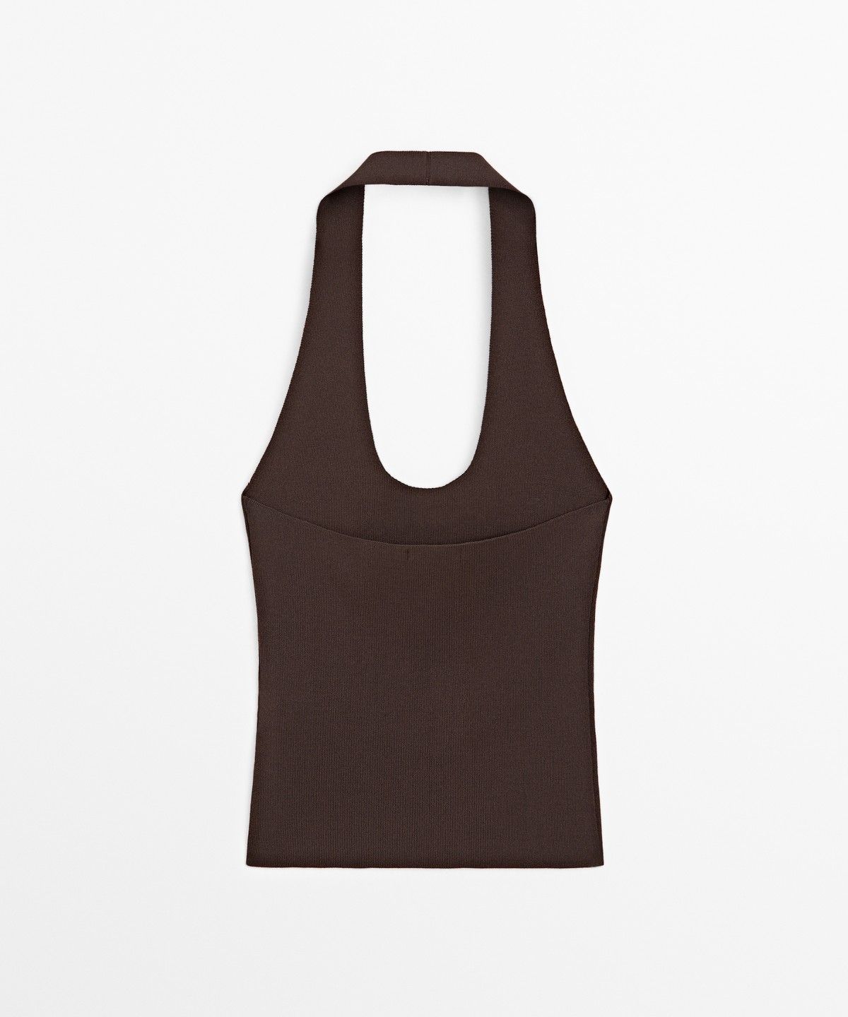 마시모두띠(MASSIMO DUTTI) 플루이드 홀터넥 탑