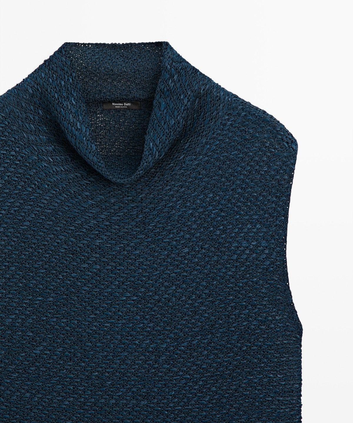 마시모두띠(MASSIMO DUTTI) 코튼 터틀넥 탑