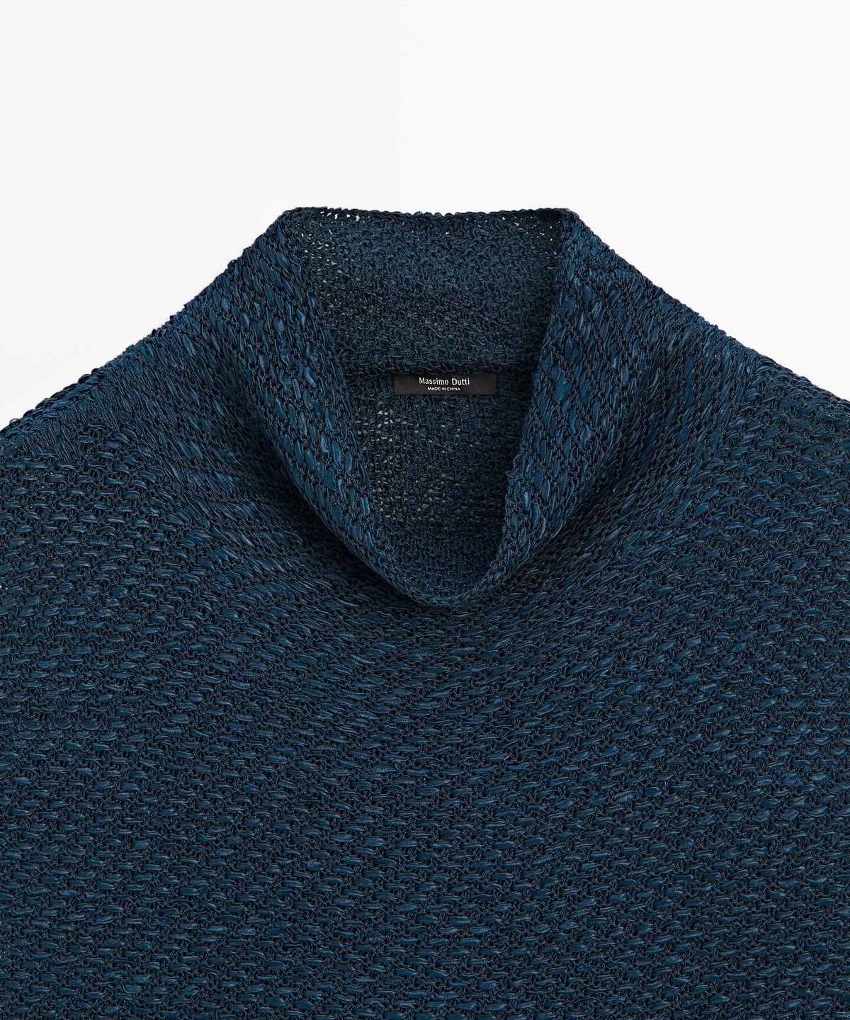 마시모두띠(MASSIMO DUTTI) 코튼 터틀넥 탑
