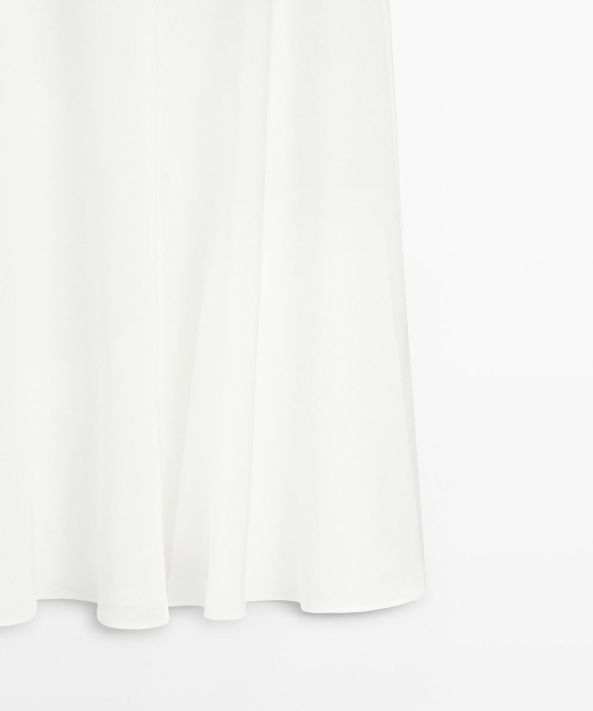 마시모두띠(MASSIMO DUTTI) 린넨 블렌드 플루이드 미디 드레스