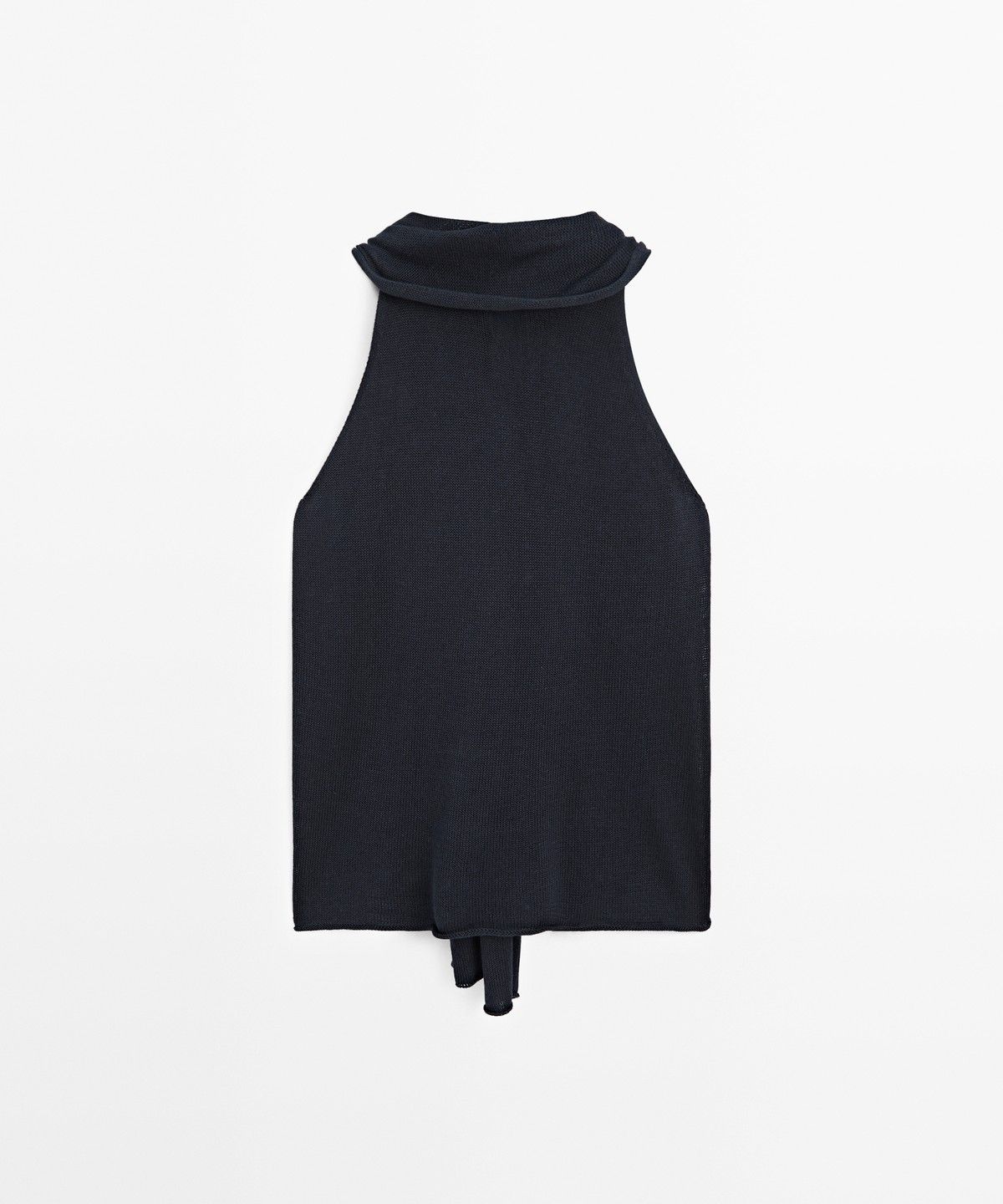 마시모두띠(MASSIMO DUTTI) 타이넥 홀터 플루이드 탑