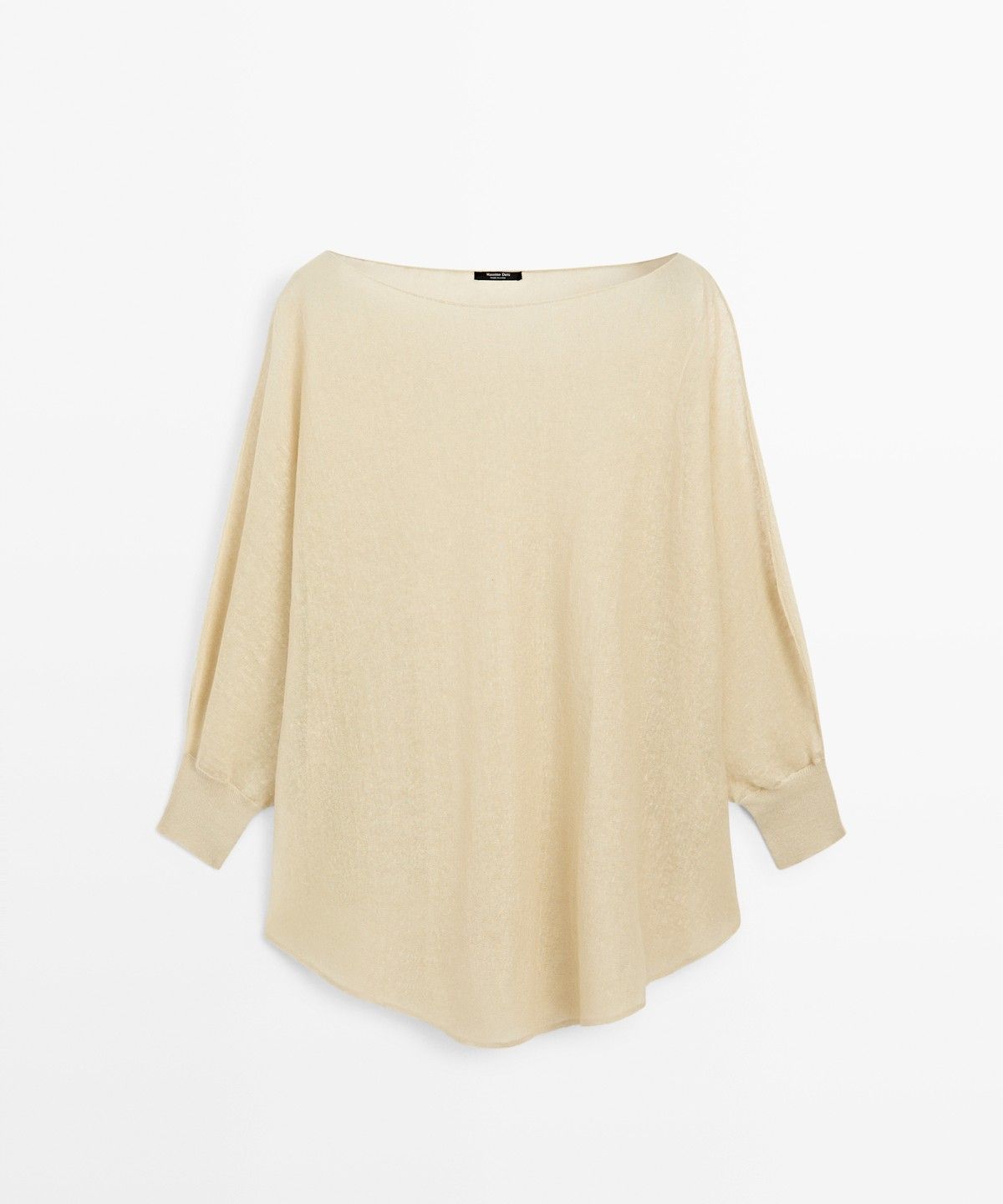 마시모두띠(MASSIMO DUTTI) 린넨 블렌드 케이프 스타일 플루이드 스웨터