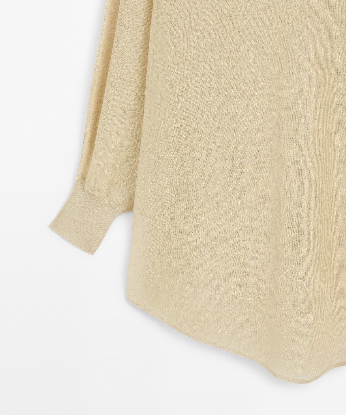 마시모두띠(MASSIMO DUTTI) 린넨 블렌드 케이프 스타일 플루이드 스웨터