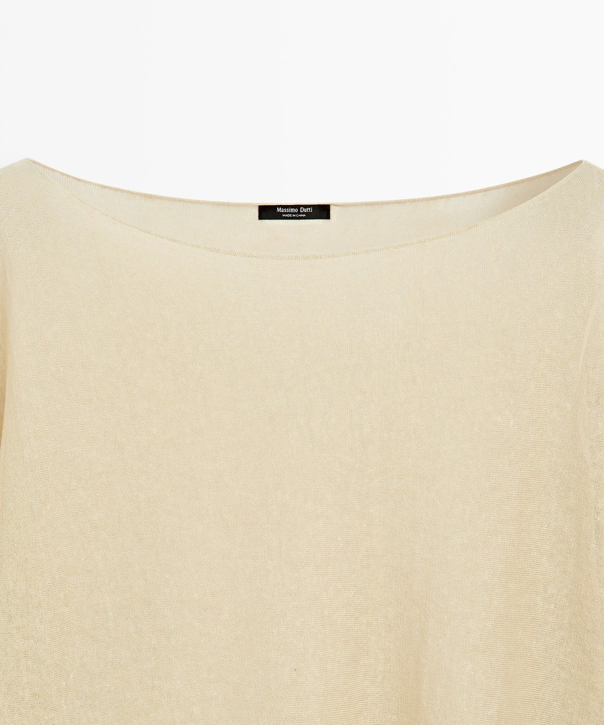 마시모두띠(MASSIMO DUTTI) 린넨 블렌드 케이프 스타일 플루이드 스웨터