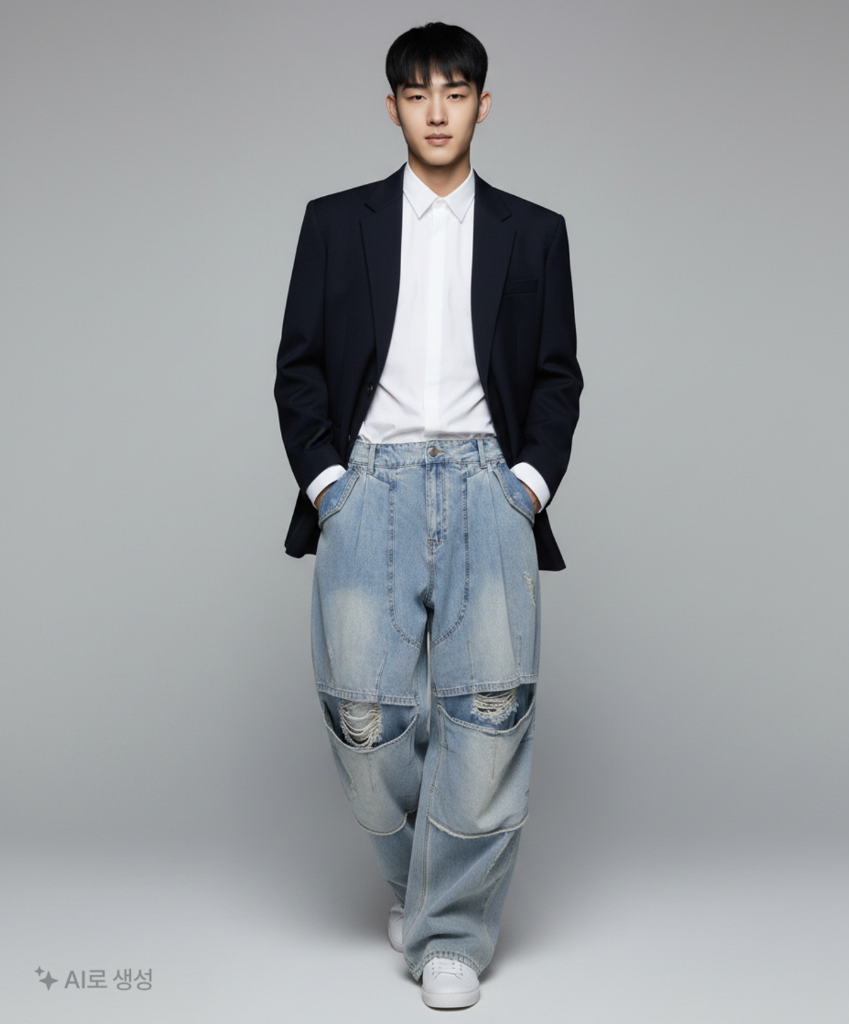 엑스톤즈(XTONZ) 청/데님 팬츠 M
