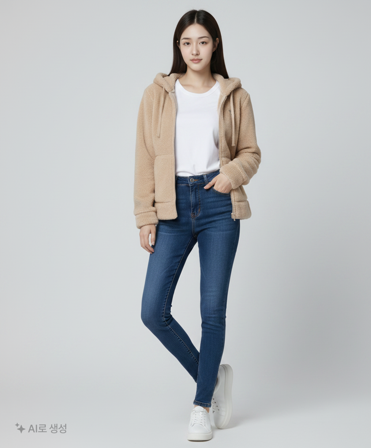 게스(GUESS) 후드 집업 L