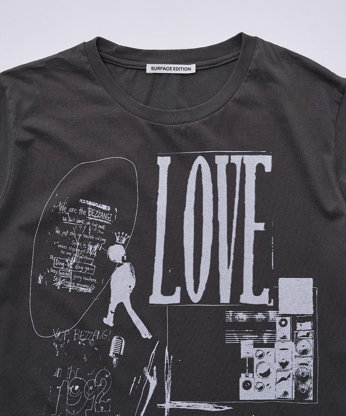 서피스에디션(SURFACE EDITION) LONG LIVE T-SHIRT CHARCOAL