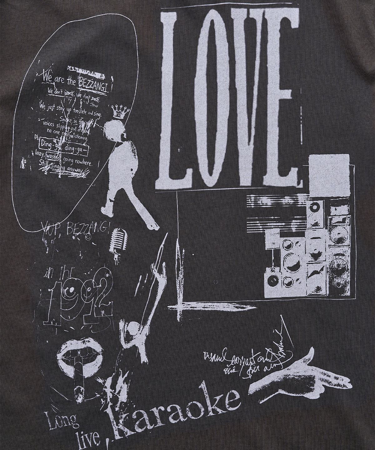 서피스에디션(SURFACE EDITION) LONG LIVE T-SHIRT CHARCOAL