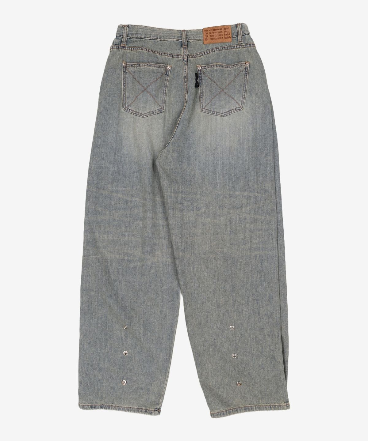 미스테리어스호텔(THE MYSTERIOUS HOTEL) LOGO STRAP JEANS 1