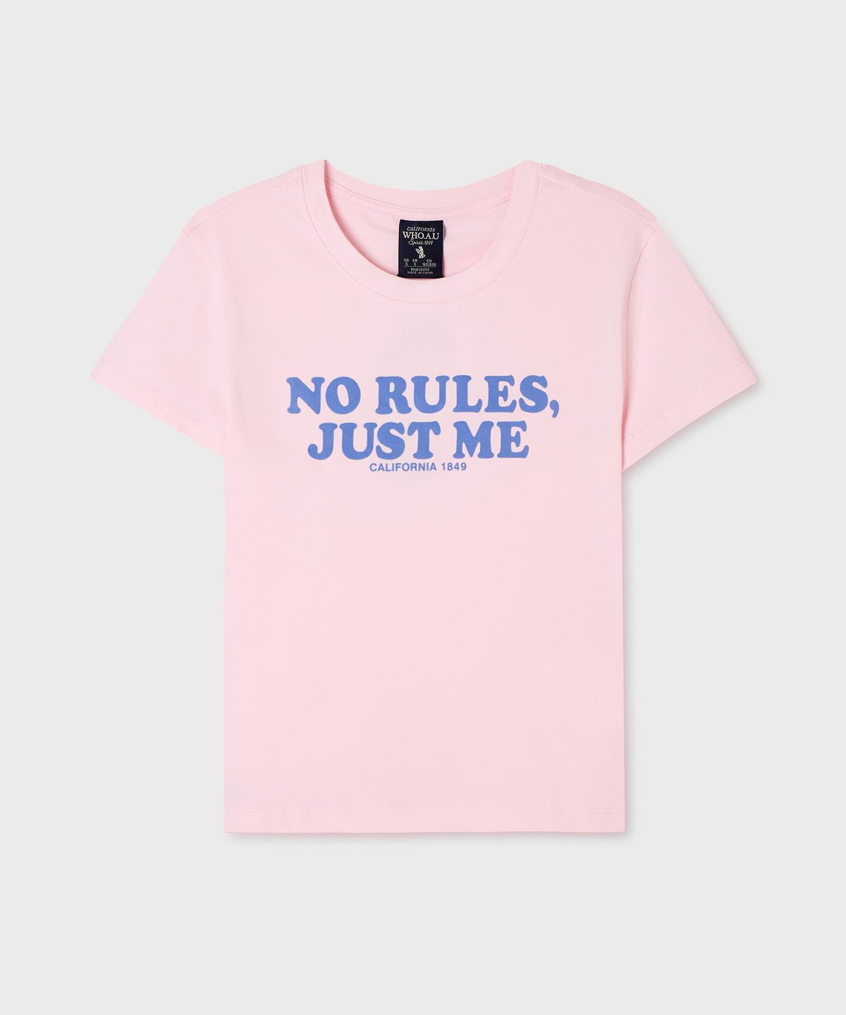 후아유(WHO.A.U) Slogan Baby T-shirt(F) / WHRAG3785F