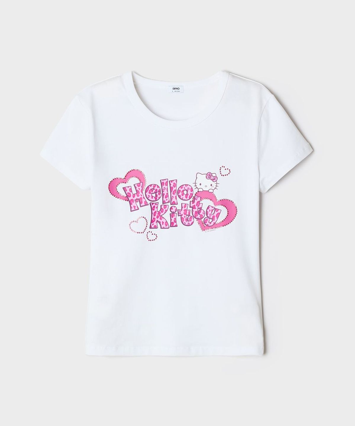 스파오(SPAO) [헬로키티] 슬림핏 반팔 티셔츠(Pink)_SPRLG37U43