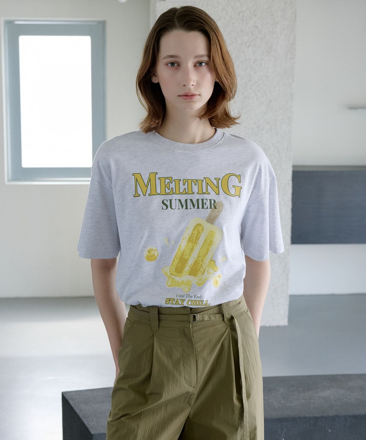 올리브 데 올리브(OLIVE DES OLIVE) 아이스크림 그래픽 티셔츠 OE6ME5660