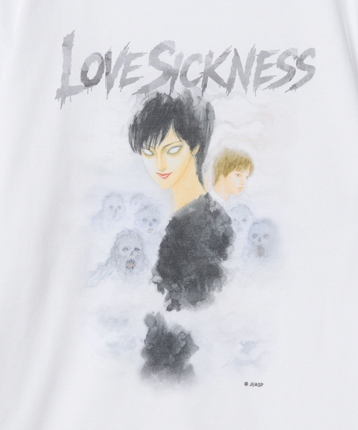 무신사 스탠다드(MUSINSA STANDARD) [이토 준지 컬래버] Love Sickness 티셔츠 [화이트]