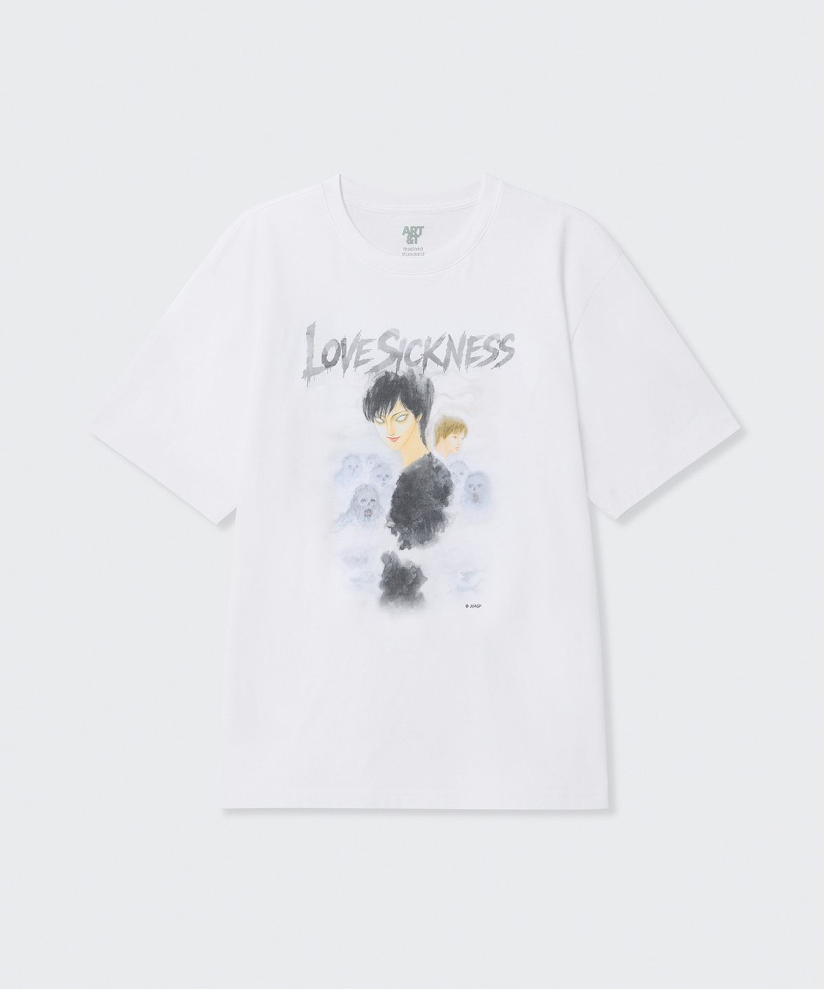 무신사 스탠다드(MUSINSA STANDARD) [이토 준지 컬래버] Love Sickness 티셔츠 [화이트]