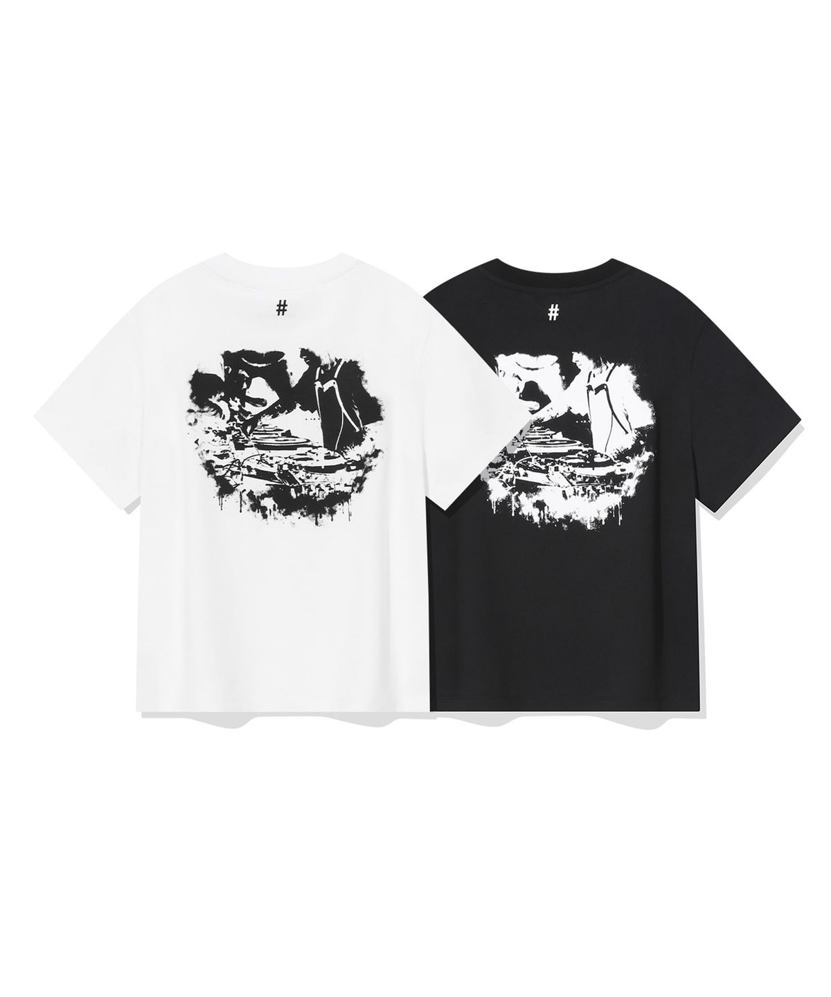 빈트릴(BEENTRILL) 우먼스 디제잉 크롭 반팔티(블랙)