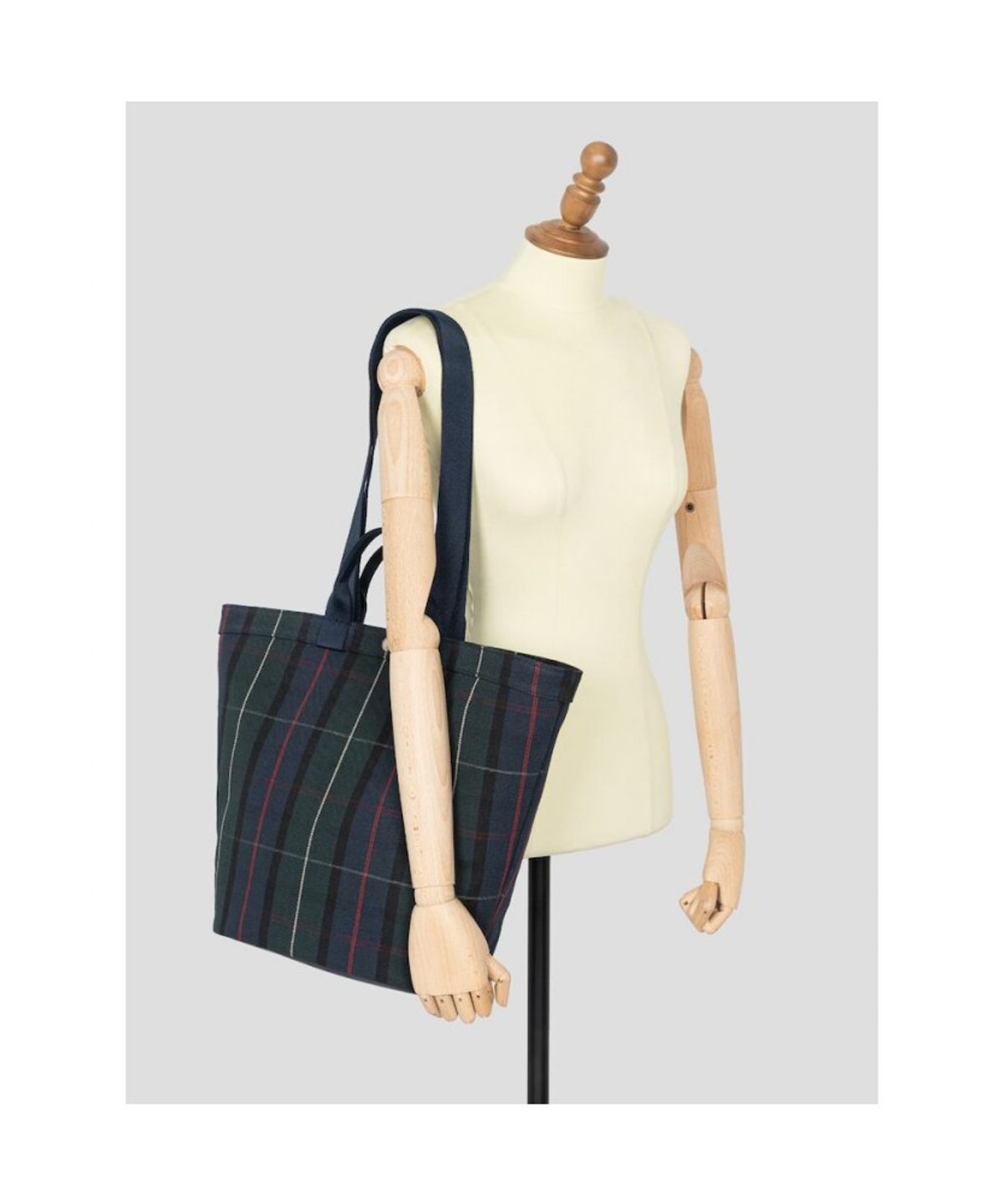 빈폴 액세서리(BEANPOLE ACCESSORY) Less Bag_4 체크토트 L - 그린