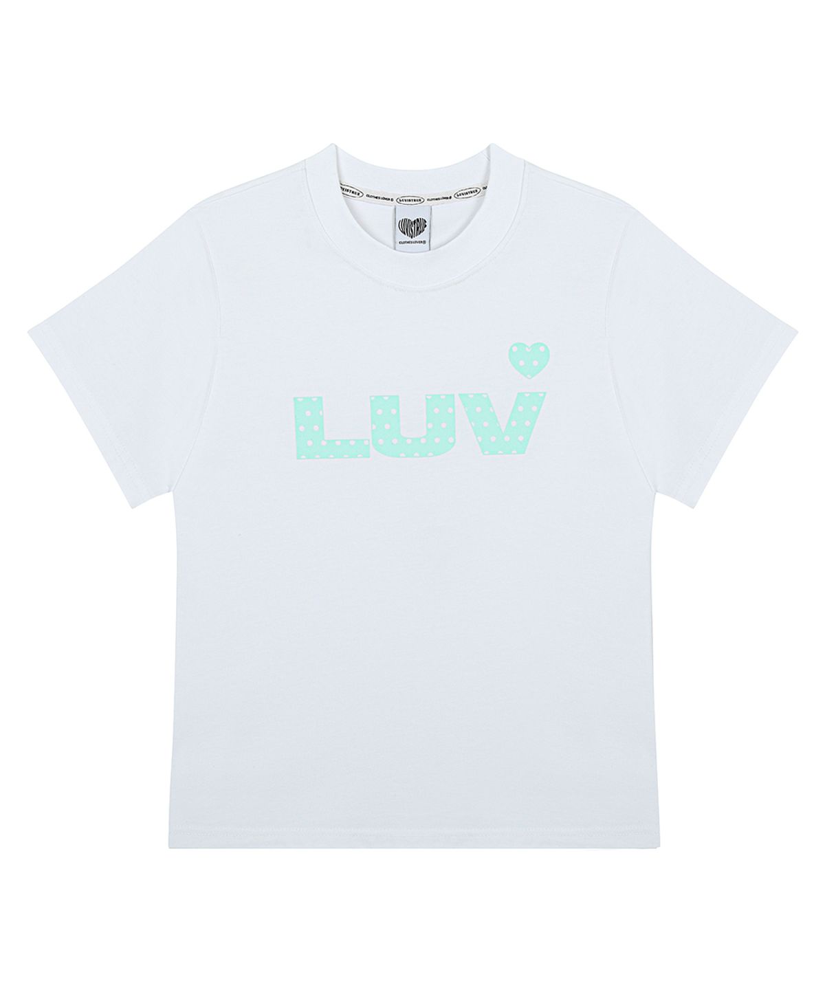 러브이즈트루(LUVISTRUE) SY LUV DOT TEE(WHITE)