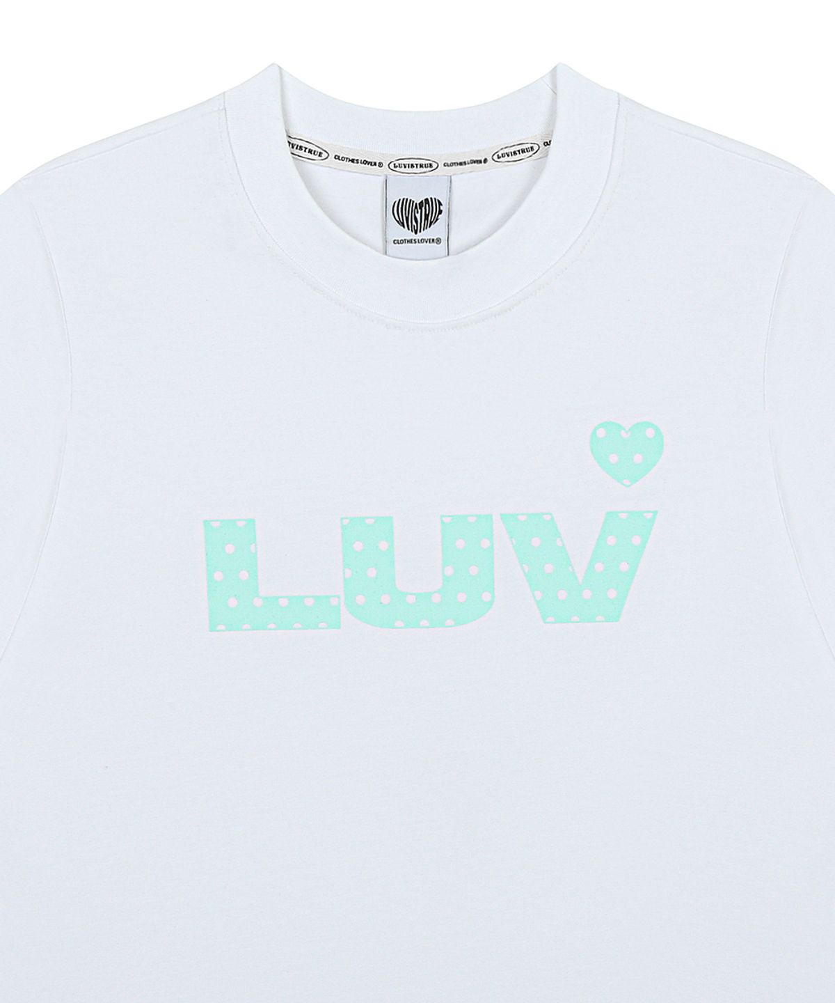 러브이즈트루(LUVISTRUE) SY LUV DOT TEE(WHITE)