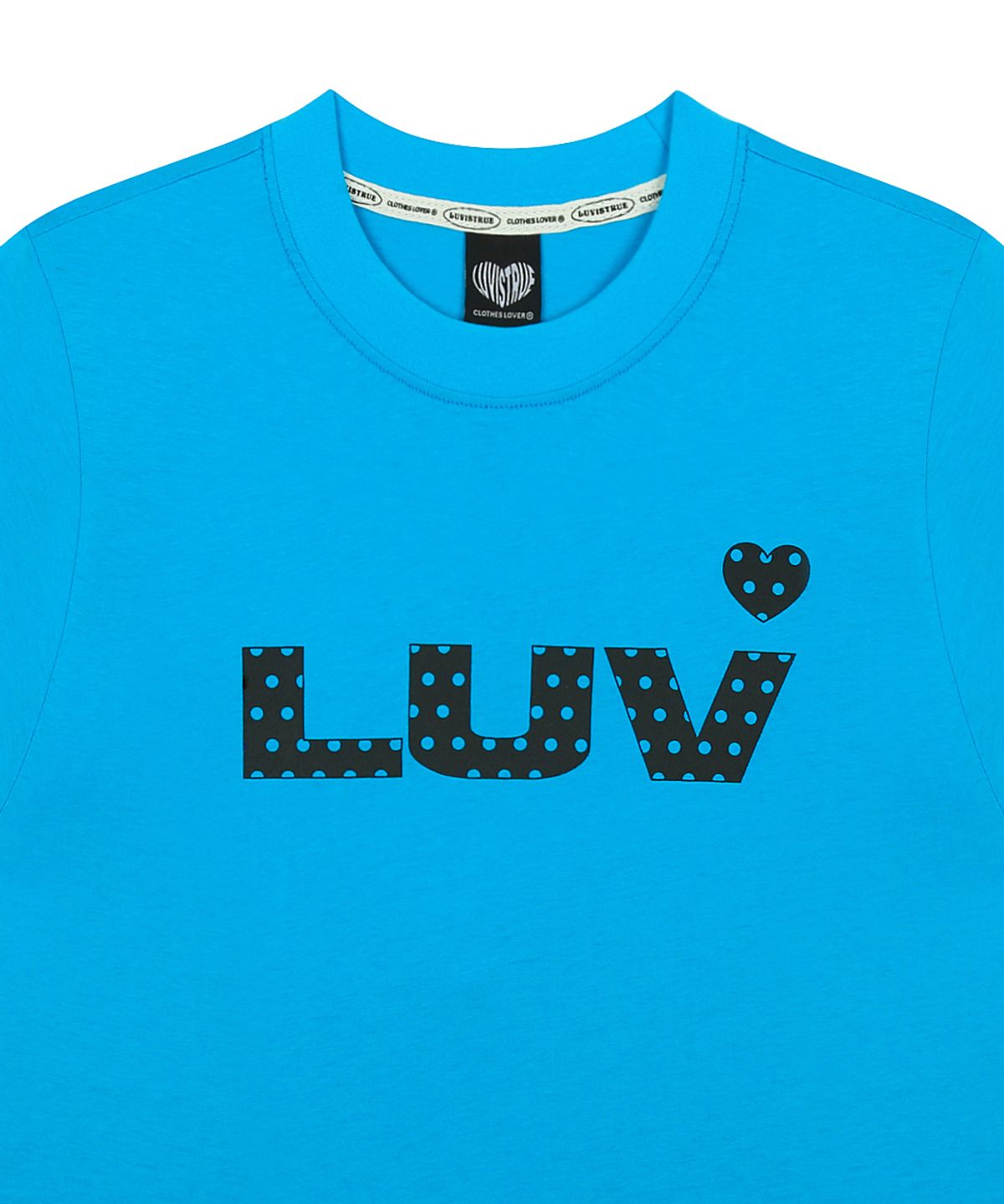 러브이즈트루(LUVISTRUE) SY LUV DOT TEE(BLUE)