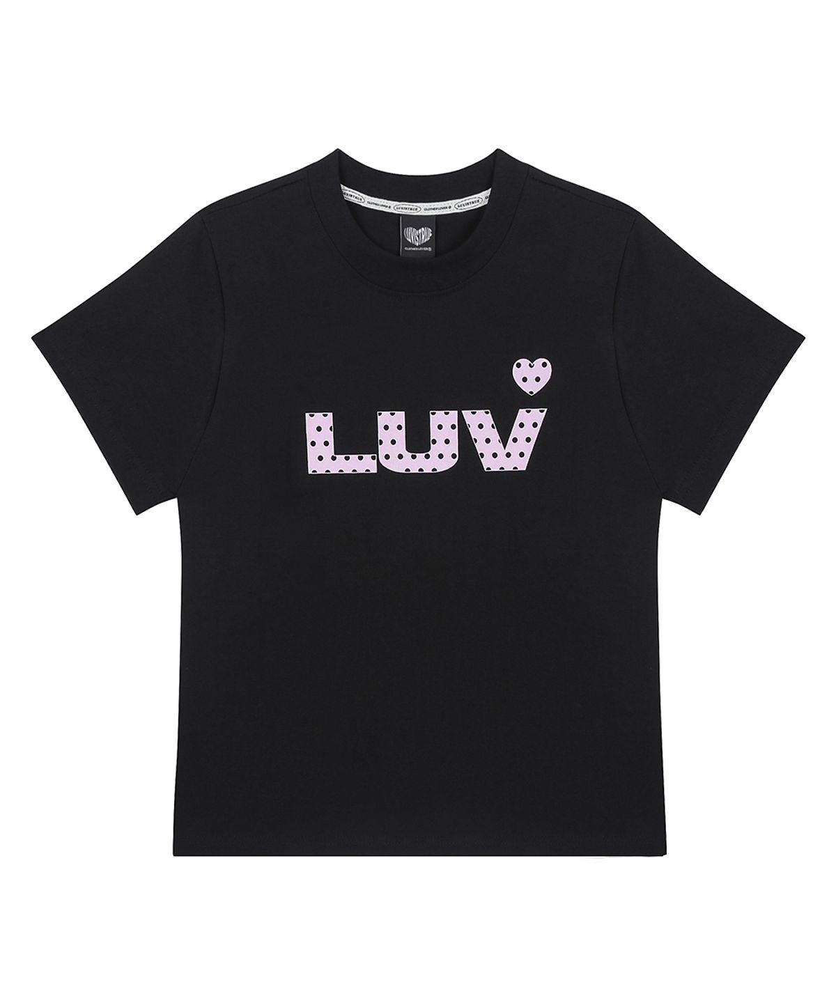 러브이즈트루(LUVISTRUE) SY LUV DOT TEE(BLACK)
