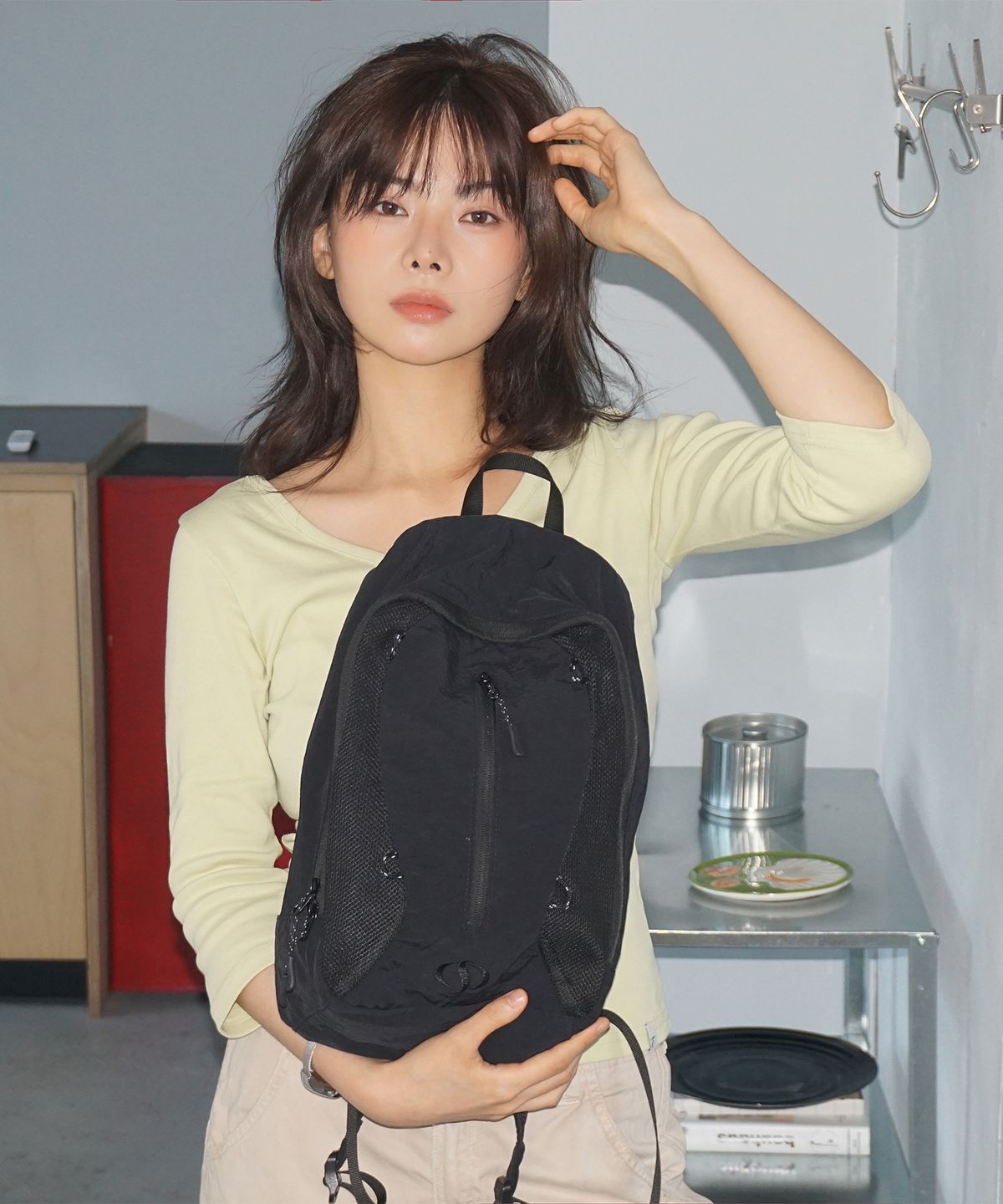 샐볼(SALBOL) 503 MESH BACKPACK [BLACK]