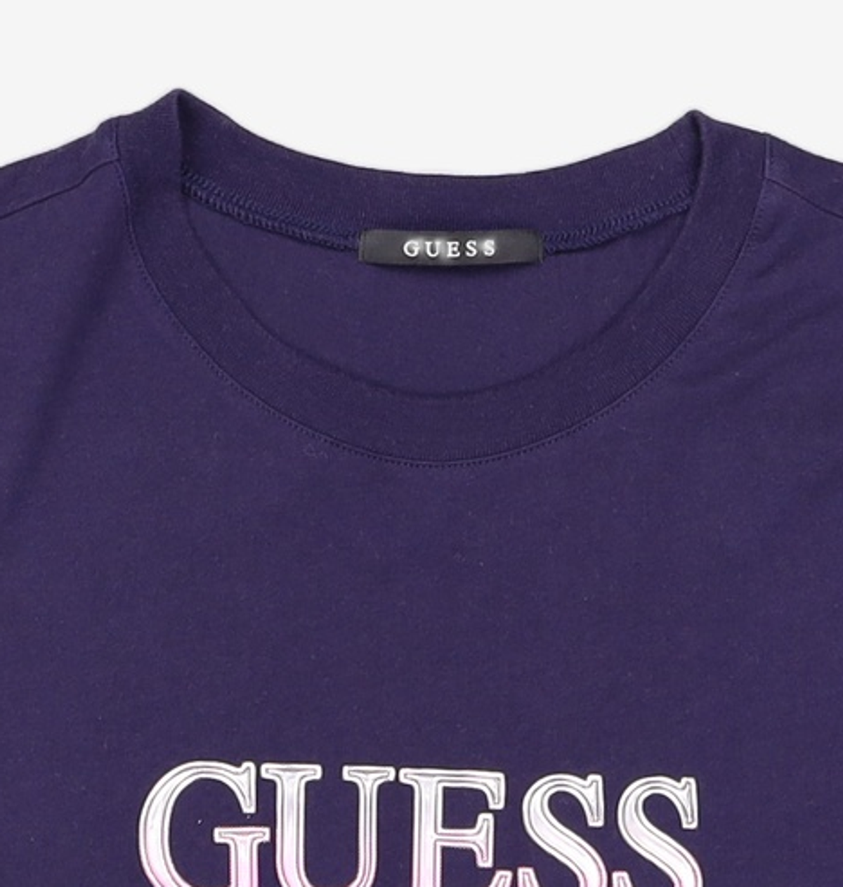 게스(GUESS) 남녀공용 그라데이션 고주파 GUESS 반팔티 XL