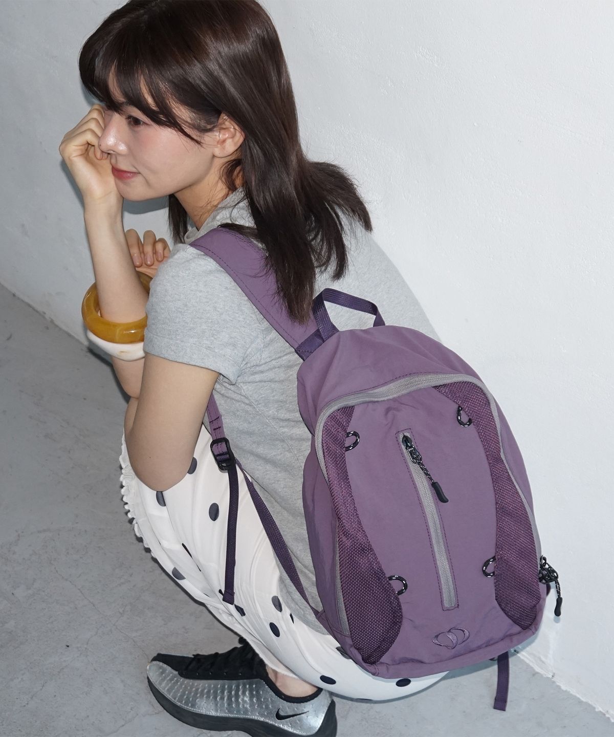 샐볼(SALBOL) 503 MESH BACKPACK [PURPLE]