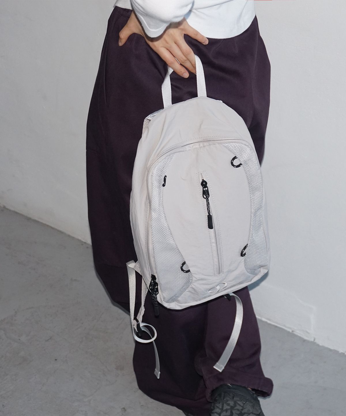 샐볼(SALBOL) 503 MESH BACKPACK [GRAY]