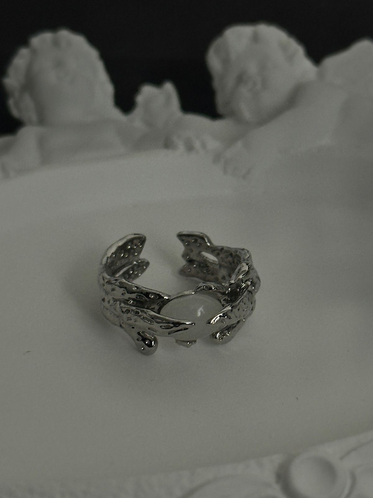 아포엠(APOEM) Milky Tide Open Ring