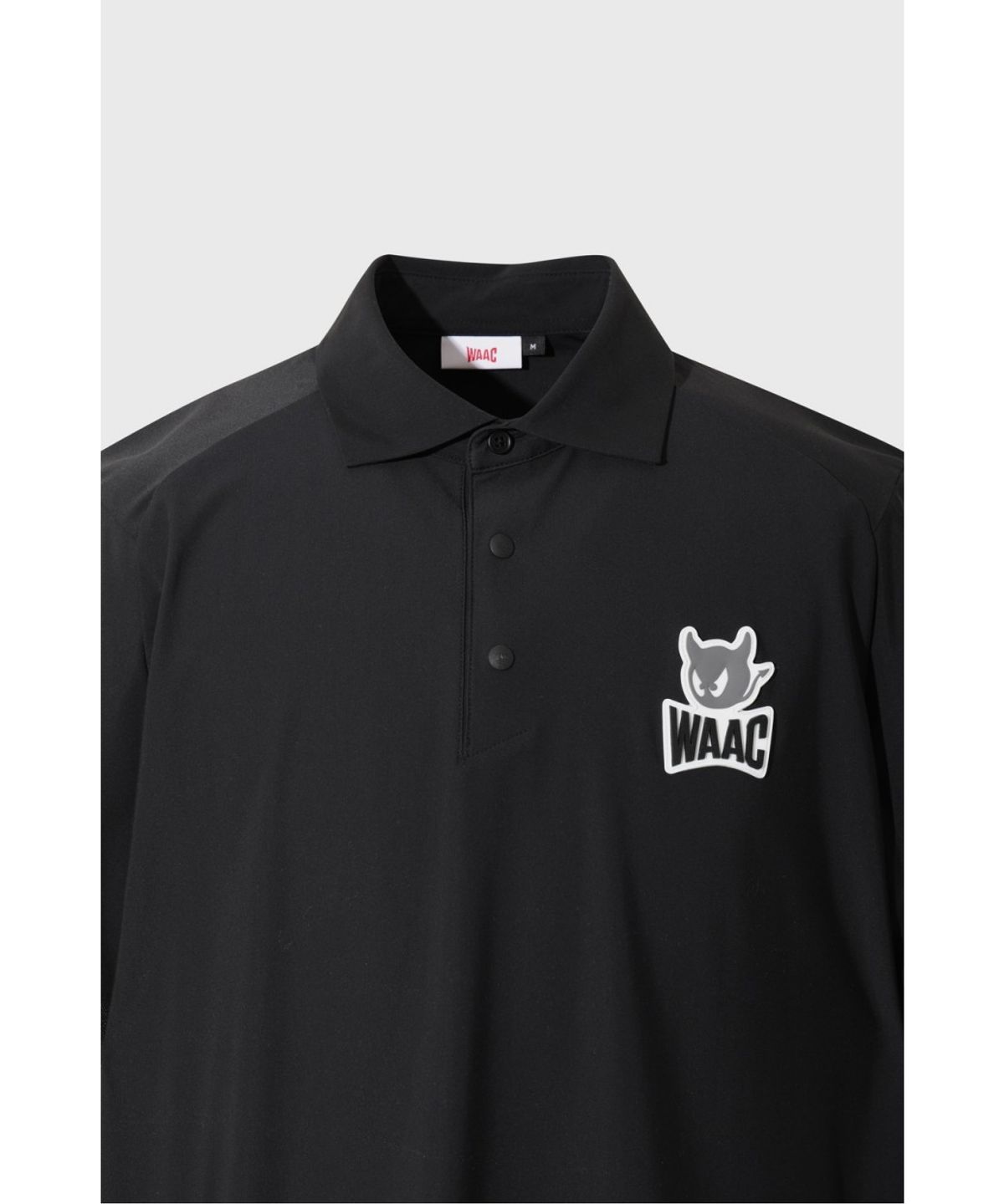 왁(WAAC) PLAYER S EDITION Men Emblem Basic Cool Polo WMTCM26210BKX