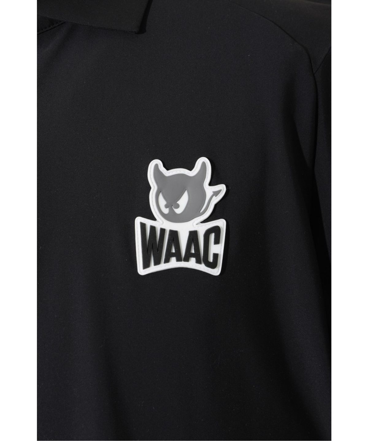 왁(WAAC) PLAYER S EDITION Men Emblem Basic Cool Polo WMTCM26210BKX