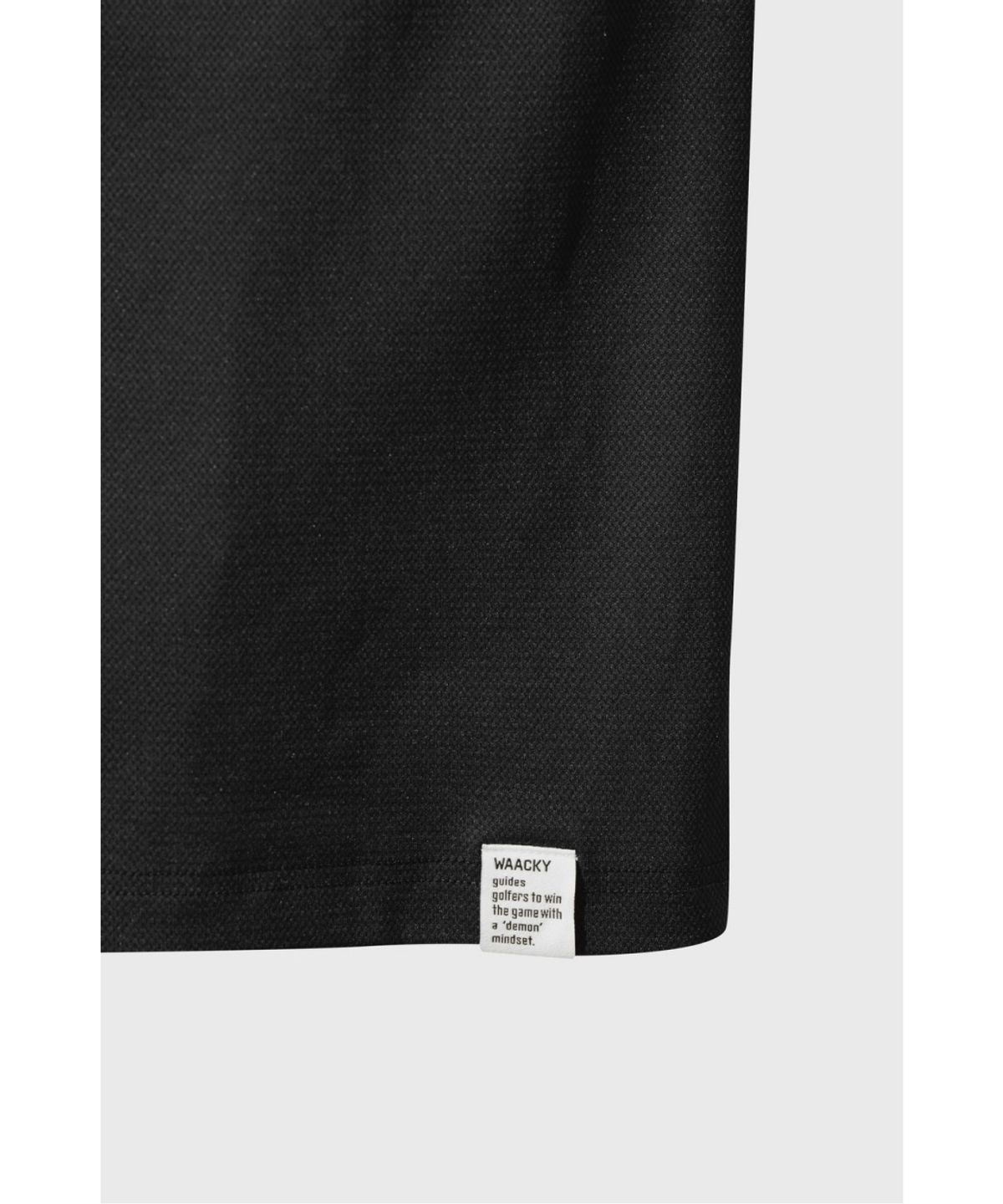 왁(WAAC) Men Tricot mesh high-neck t-shirts WMTCM26330BKX