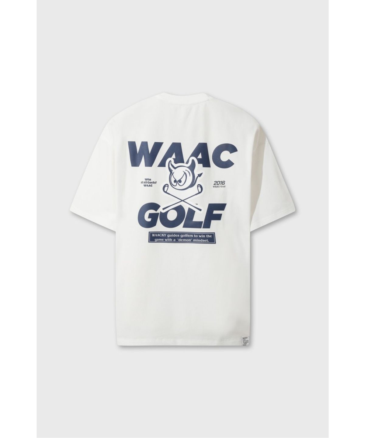 왁(WAAC) Men Tricot mesh high-neck t-shirts WMTCM26330WHX